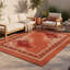 Tapis Mulberry2 moderne à l'aquarelle abstraite orange, rouge et crème, lavable en machine, antidérapant, à poils courts, pour l'intérieur et l'extérieur, adapté aux animaux domestiques, idéal pour le salon, la chambre, la salle à manger, l'entrée, le corridor ou le bureau.-1599122716