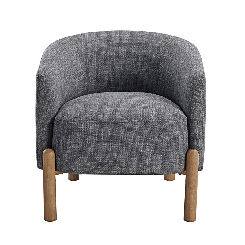 Chaise d'appoint rembourrée, Gris