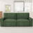Modern Loveseat Sofa for Living Room, 87-Inch Chenille Sofa, Spring Cushions, Solid Wood Frame, Easy Assembly for Small Spaces-Green-1390558485