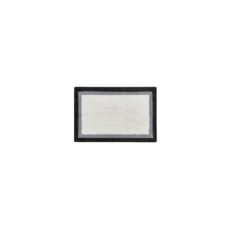 Cotton Tufted Bath Rug, 30" L x 20" W, Black