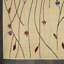 Tapis crème / rouge à motif floral Aratrika-1897249250