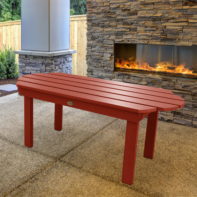 Table basse Anette, Rouge rustique
