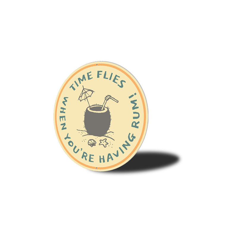 Plaque de plage en aluminium, H 18 po x l 18 po x P 0,06 po