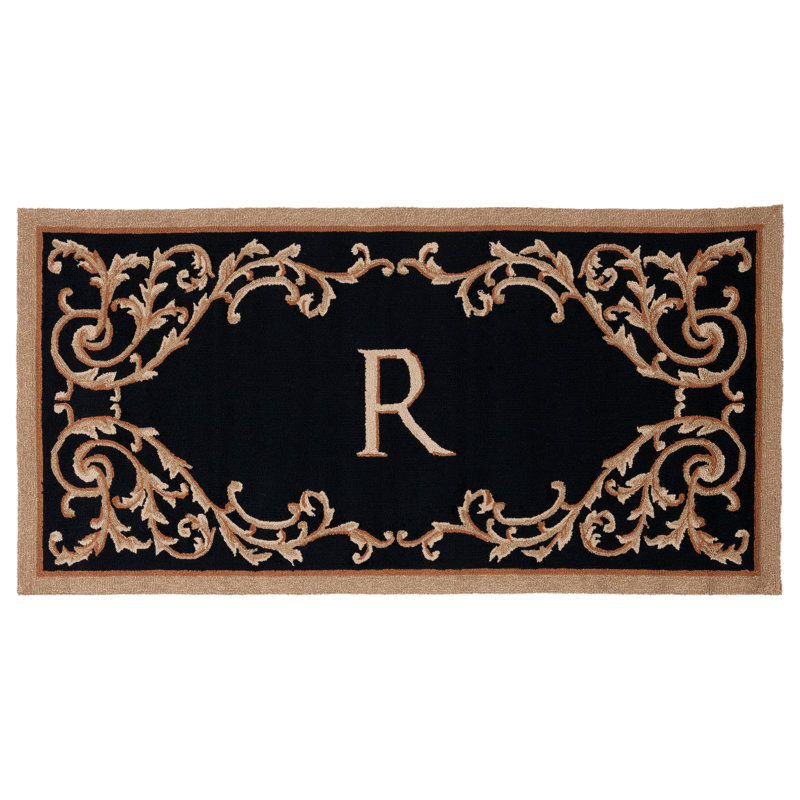 Amoya Personalizable Trellis Outdoor Doormat, 30" W x 48" L, X
