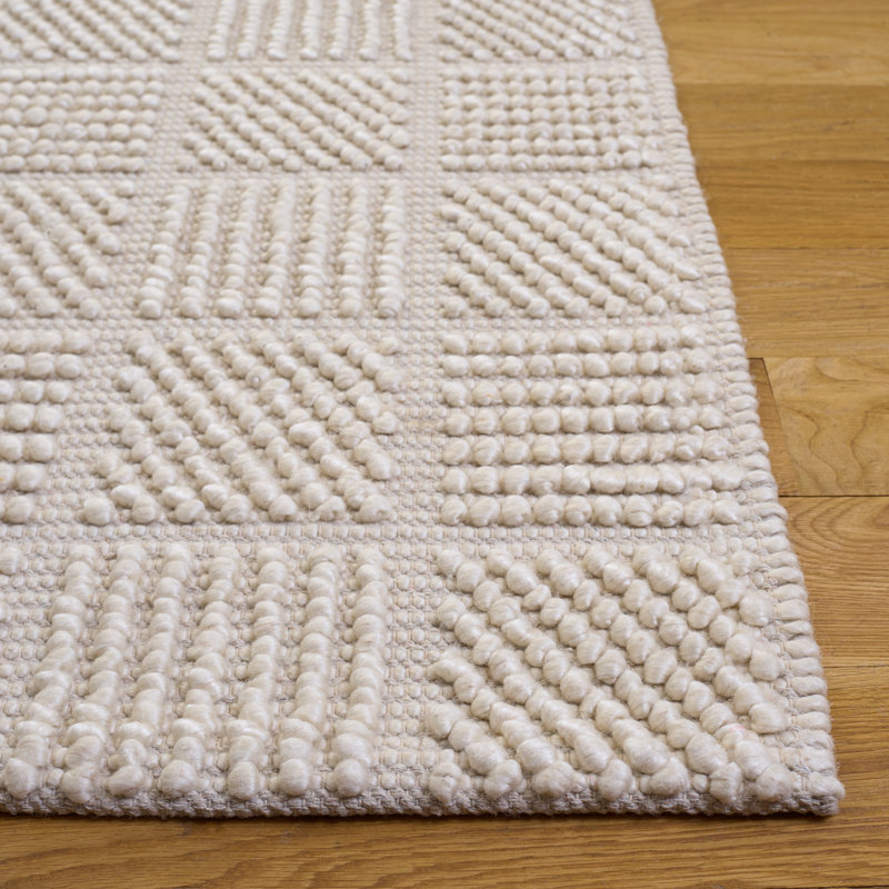 Natura Hand Woven Wool; Cotton; Recycled P.E.T Solid Color Indoor Rug, Rectangle 6' x 9'