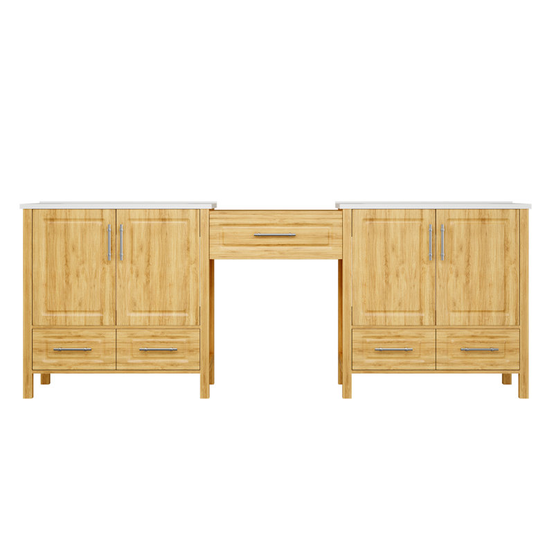Ensemble de meuble-lavabo modulaire 84 po Neston, Doré
