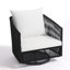 Ensemble de chaises de patio pivotantes avec coussins et table de bout Lenno-667472722-652765032