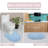 Xie Double Ruffle Oval 100% Cotton piece Bath Rug Set-25520591