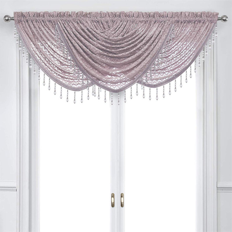 Cantonnière 54 po Hales, Vieux rose
