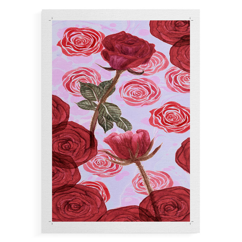 I I Love You Collection B - Impression sur toile seulement - NON-CADRE, H 12 po x l 8 po