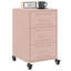 Aneyah 36cm W Steel Bedside Table-447055223