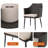 3-Piece Chat Table Set: 1 Table + 2 Chairs For 2 People