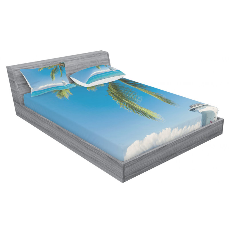 Microfiber Sheet Set, Queen Sheet Set with Fitted Sheet