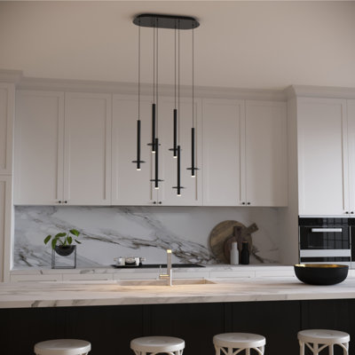 Luminaire suspendu géométrique 6 lumières Zakaryan