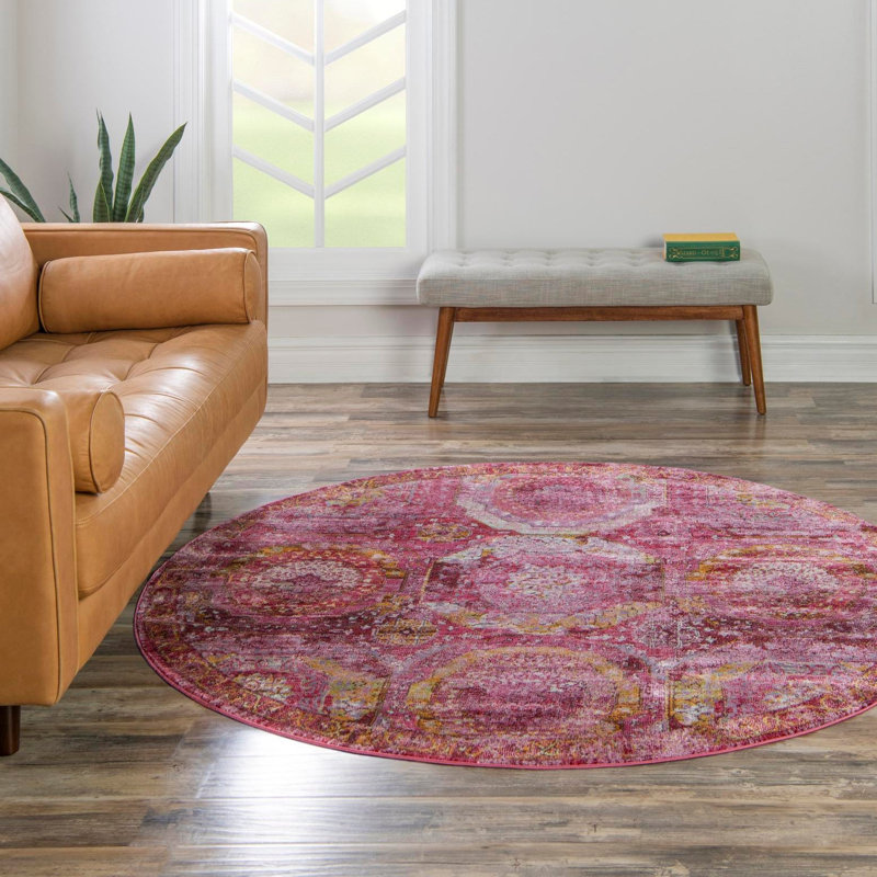 Folmar Oriental Indoor Rug, Rectangle 2'2" x 3', Pink