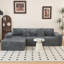Canapé modulaire modulaire peu encombrant, velours côtelé moelleux, design moderne pour la maison et la chambre à coucher