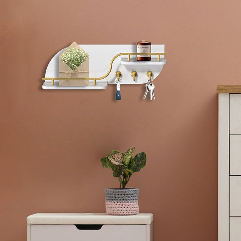 Porte-clés pour mur, Blanc