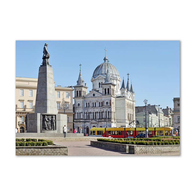 Plac Wolnoå›Ci ÅÃ³Dåº - Wrapped Canvas Print