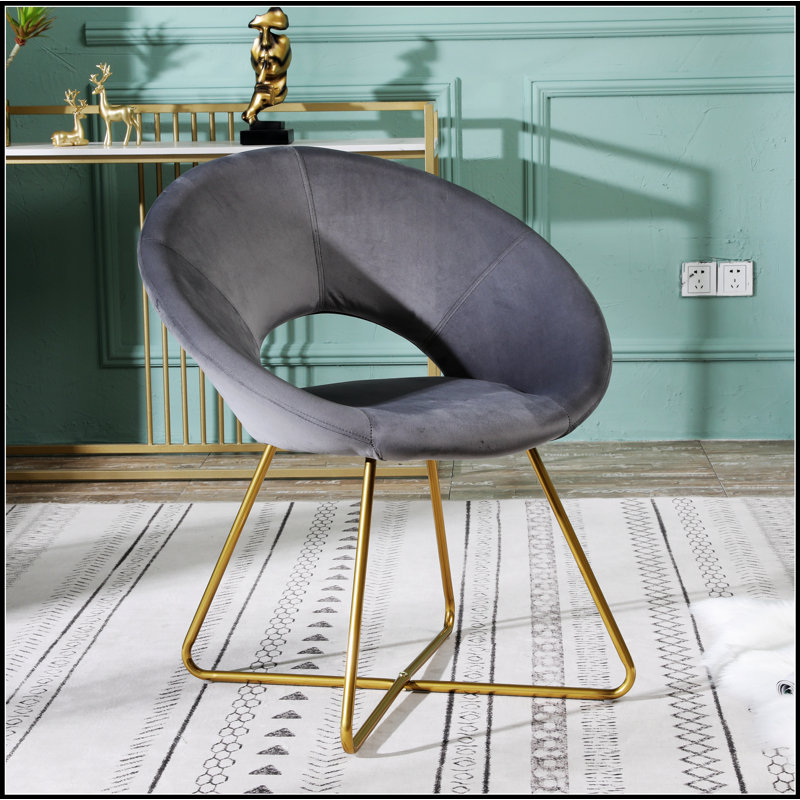 Fauteuil d'appoint Slatina, Gris