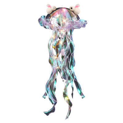 Night Light Colorful Jellyfish Lamp Jelly Fish Lanterns Under The Sea Mermaid Party Decoration Table Centerpiece Theme Birthday Wedding Party Supplies