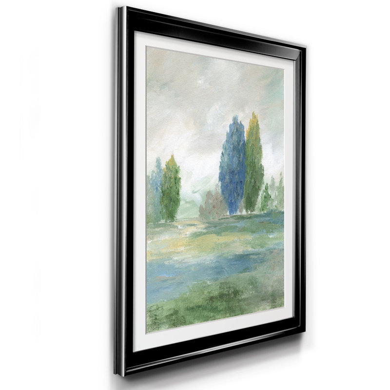 Jeweled Valley II - Reproduction d'art sur papier encadrée, H 22,5 po x l 30,5 po x P 1,5 po, Noir