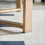 Table basse ronde de 31,5 pouces en frêne naturel pour le salon, piédestal robuste en acier inoxydable compact, facile à nettoyer-776703468