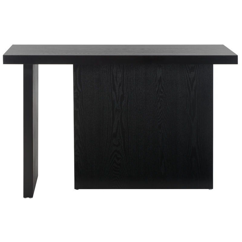 Console en bois massif 47 po Aava, Noir