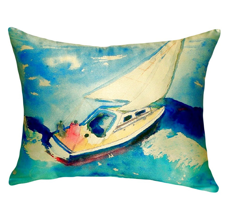 Coussin décoratif d'extérieur voilier
