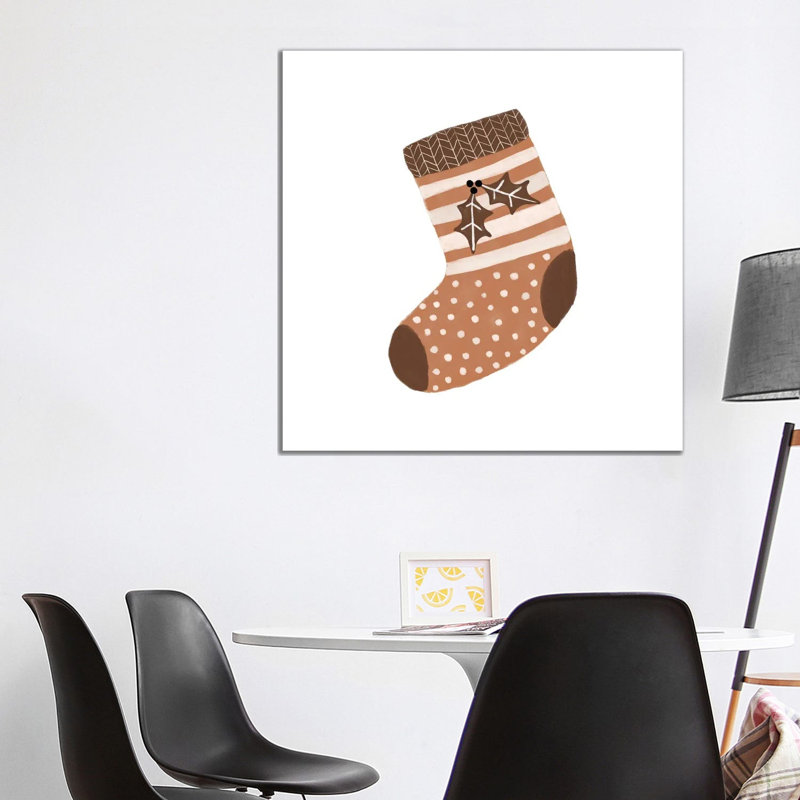 Xmas Stocking by Orara Studio - Wrapped Canvas Gallery-Wrapped Canvas Giclée, 93.98 cm H x 93.98 cm W x 1.91 cm D