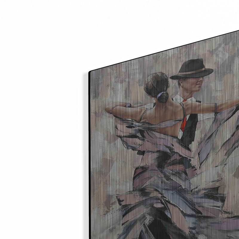 «Tango Number Two» par Alexander Gunin, art mural en métal, L 12 po x H 16 po
