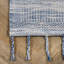 Tapis bleu en coton géométrique crocheté à la main-756534089