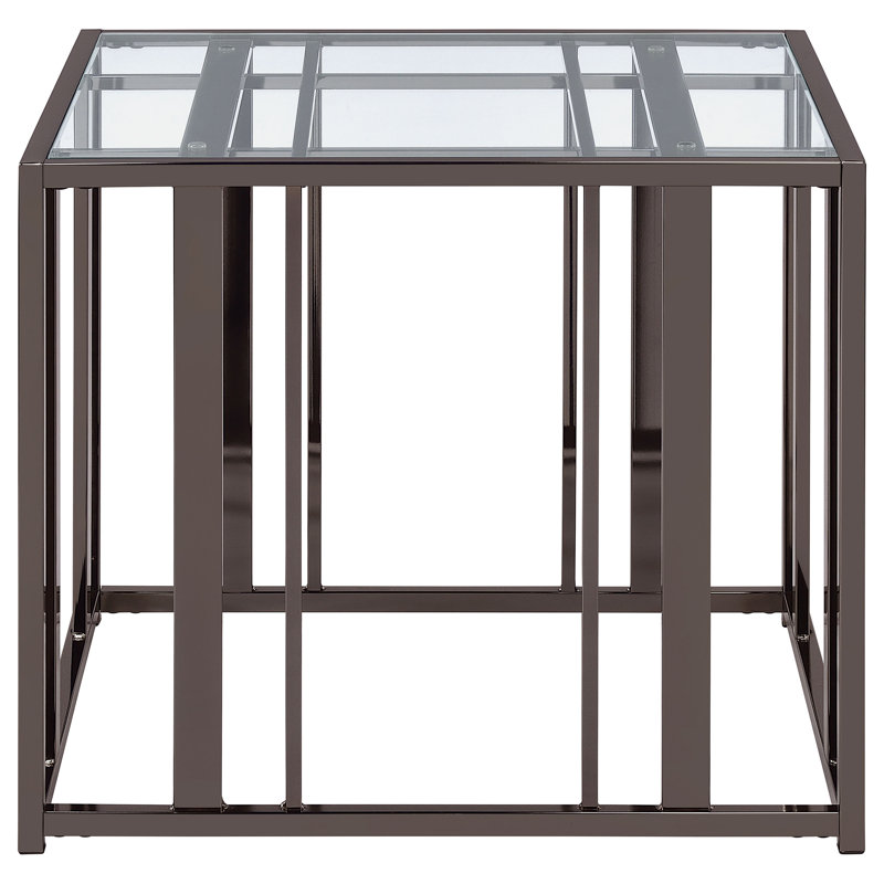 Phillps End Table, Black Nickel