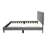 Gray Twin Bed Headboard, Stylish Tufting, Adjustable Up To 3", Brushed Linen, 12 Support, No Box Spring For Bedroom Headboard In Gray, Modern Design, Needed-295061042