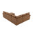 Hot Stamping Fabric U-Shape Sectional Sleeper Sofa