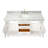 61'' Single Bathroom Vanity with Carrara Marble Top-59693549