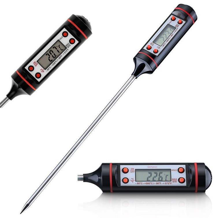 Digital Meat Thermometer with Stainless Steel Probe