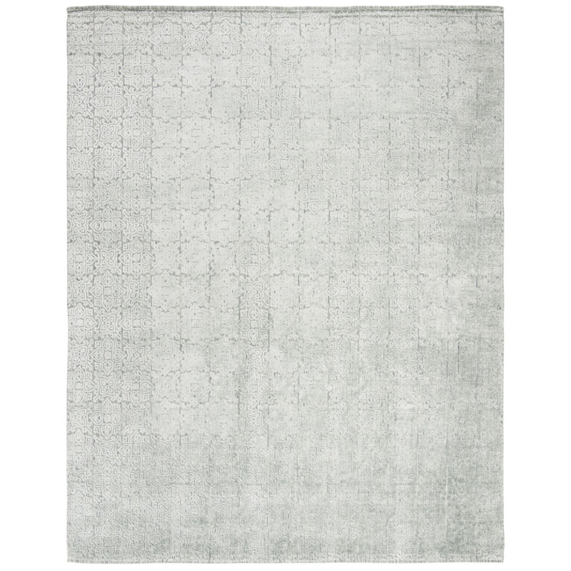 Tapis en viscose tissé à la main Artic, Rectangle 8 pi x 10 pi