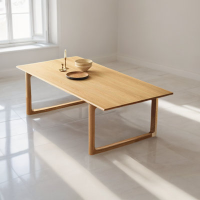 Rectangular Solid Wood Conference Table