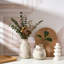 Ensemble de 2 vases en céramique fabriqués à la main, décor de maison de campagne rétro en terre cuite pour centre de table, foyer, table de chevet et tablette-930059993