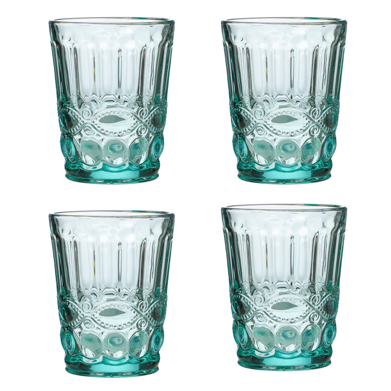Upminster 0.24ml Drinking Glass Set, Turquoise