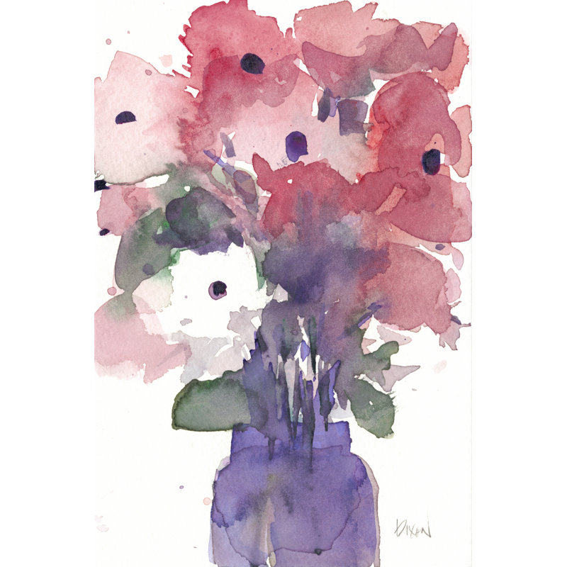 Between The Red III by Samuel Dixon - Wrapped Canvas Print, 46cm H x 30cm W