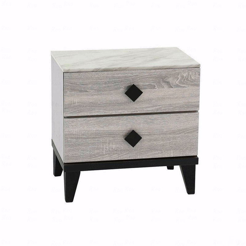 Table de chevet avec rangement à 2 tiroirs