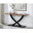 Valeraine 57" Natural with Espresso Console Table 