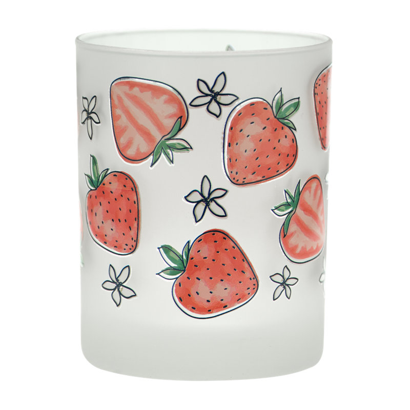  Culver Strawberries All Over 14 oz. Whiskey Glass