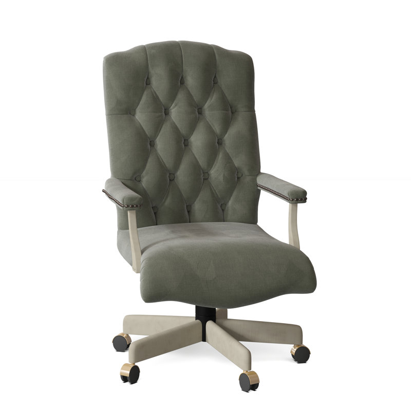 Fauteuil de direction pivotant Stanford, Bronze vieilli, 9953 saule, Amande chamois
