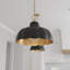Luminaire suspendu noir mat 1 lumière Leanne-538191723-538191722