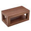 Table basse moderne à 2 niveaux pour mobilier de salon, table centrale rectangulaire avec tablette de rangement ouverte. La table basse à double couche est fabriquée en panneau de fibres à densité moyenne. Assemblage stable et durable, facile