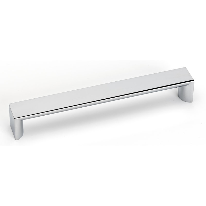 Poignée barre 5 po Style Cents, 6 3/8", Chrome poli