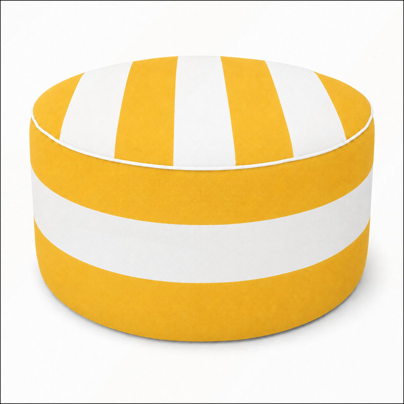Ensemble de 2 repose-pieds gonflables d'extérieur avec tissu résistant à la décoloration, portable et durable pour une utilisation en terrasse, au jardin et à l'intérieur
