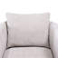 Chaise pivotante revêtue de tissu d'ameublement, capacité de 360 degrés, siège à ressorts ensachés, dossier et siège réversibles, couleur beige, dossier de siège de 31 po de profondeur, largeur principale de 31,5 po-848001426